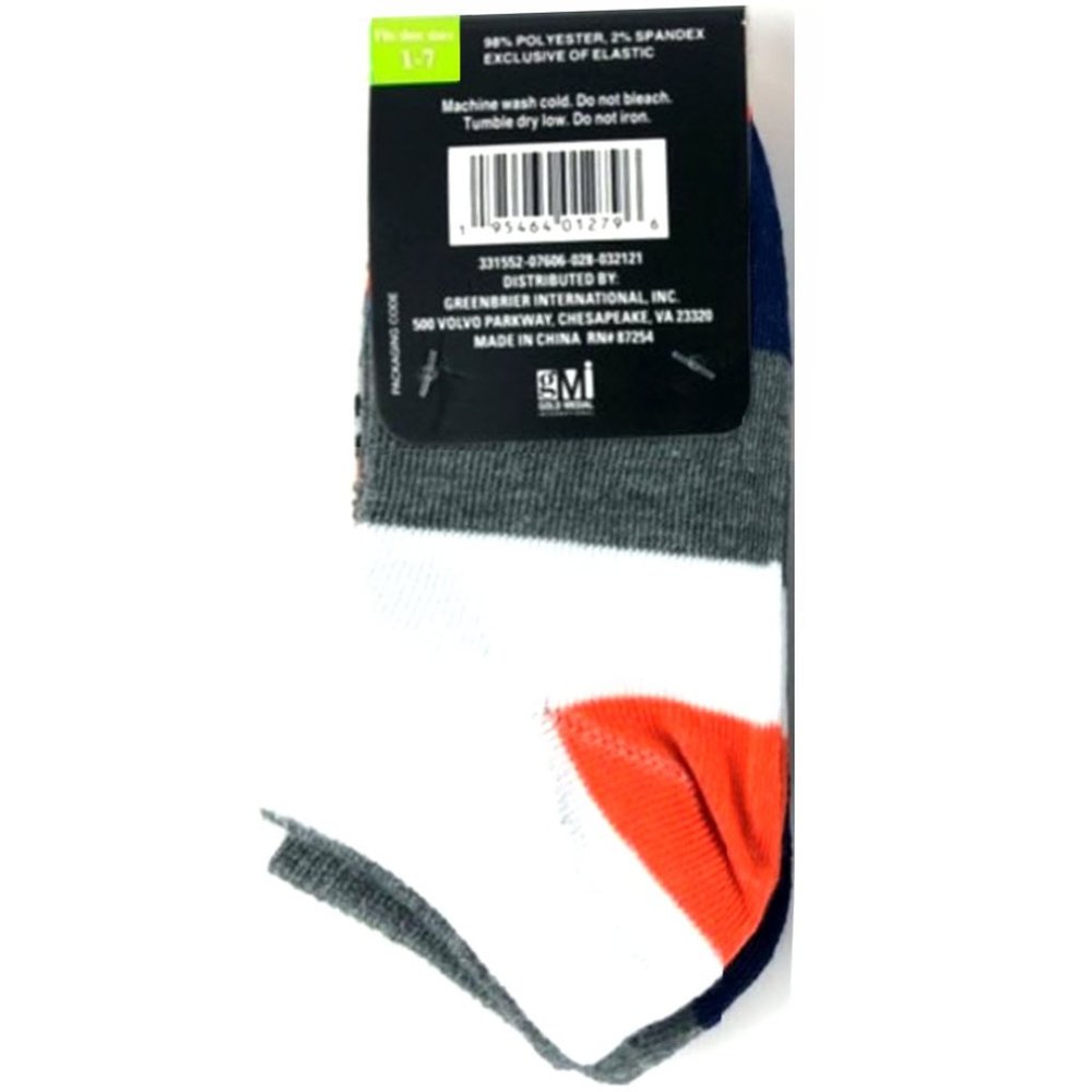 KIDS 3pk Sports + Striped + Gray/Blue Socks - Picture 4 of 4